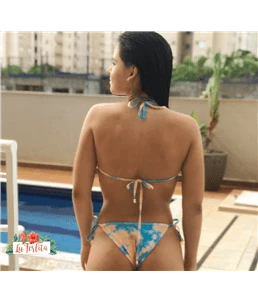 Biquni Fita Fina Tie- Dye