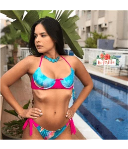 Biquni Pink Tie-Dye