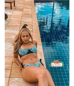 Biquni Preto Sereia