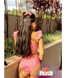 Biquni Princesa Rosa-Amarelo.