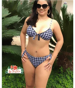 Biquni Xadrez Preto