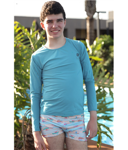 Camiseta UV 50+ Azul Laguna